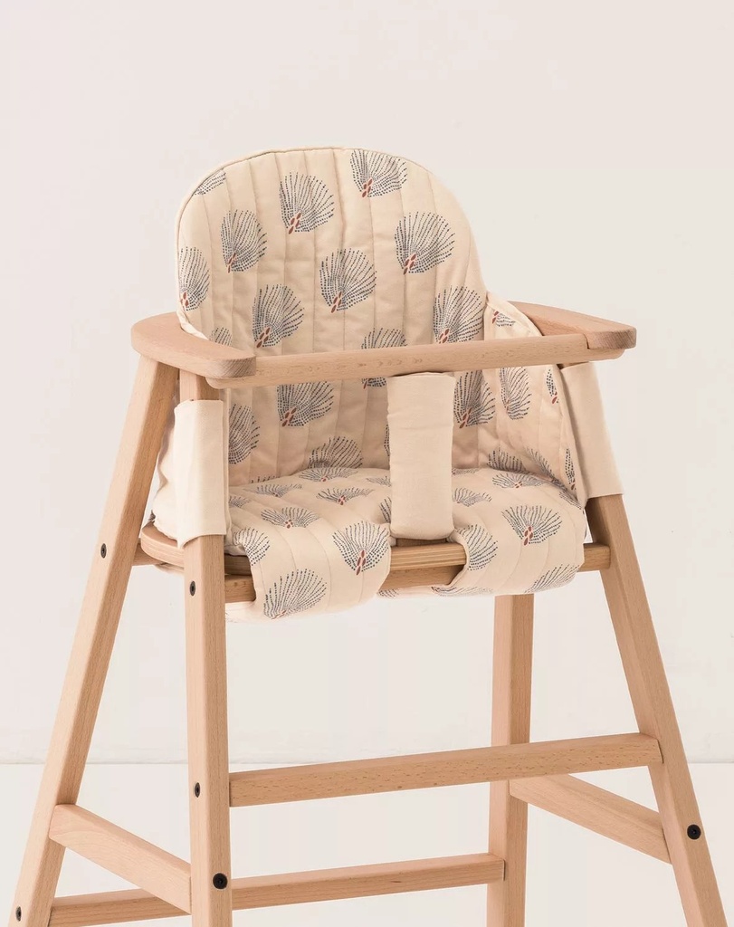 High Chair Cushion - Blue Gatsby / Cream