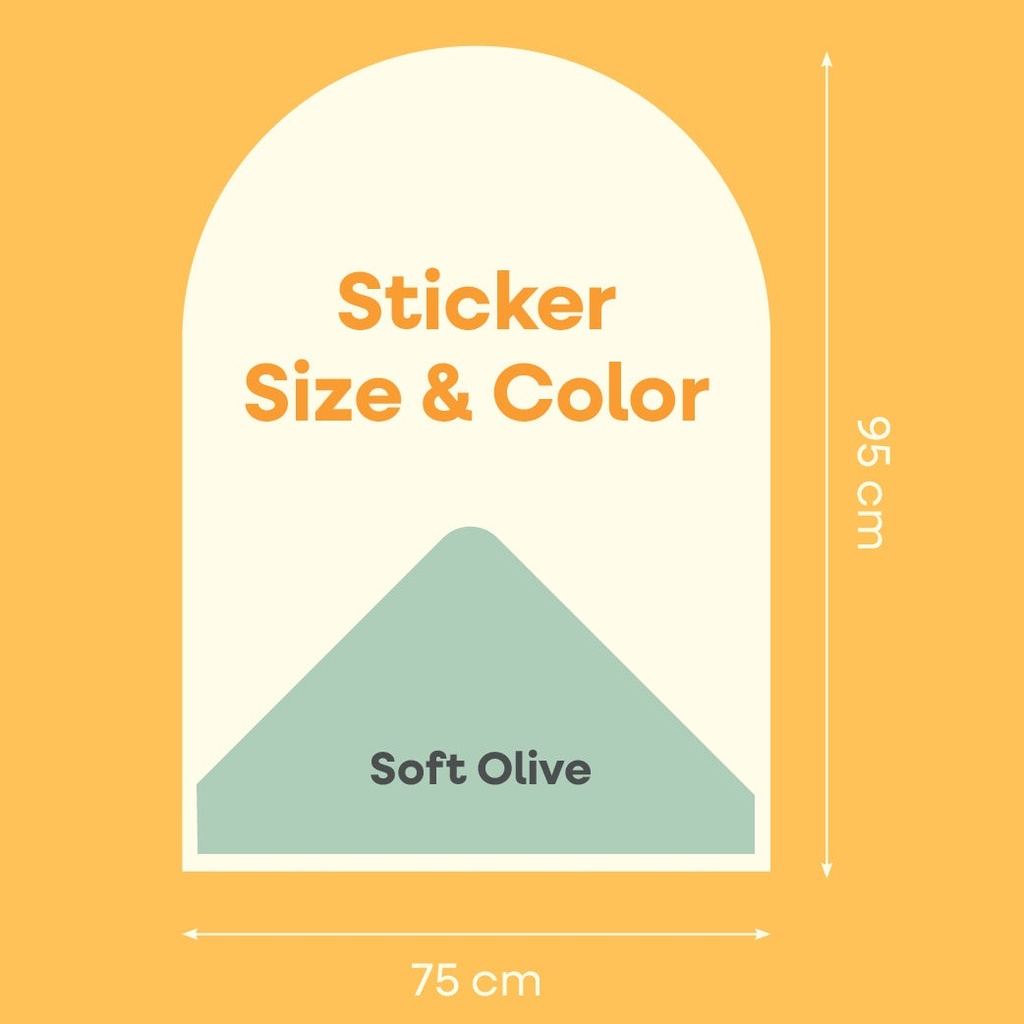 Wall Sticker Soft Olive 2