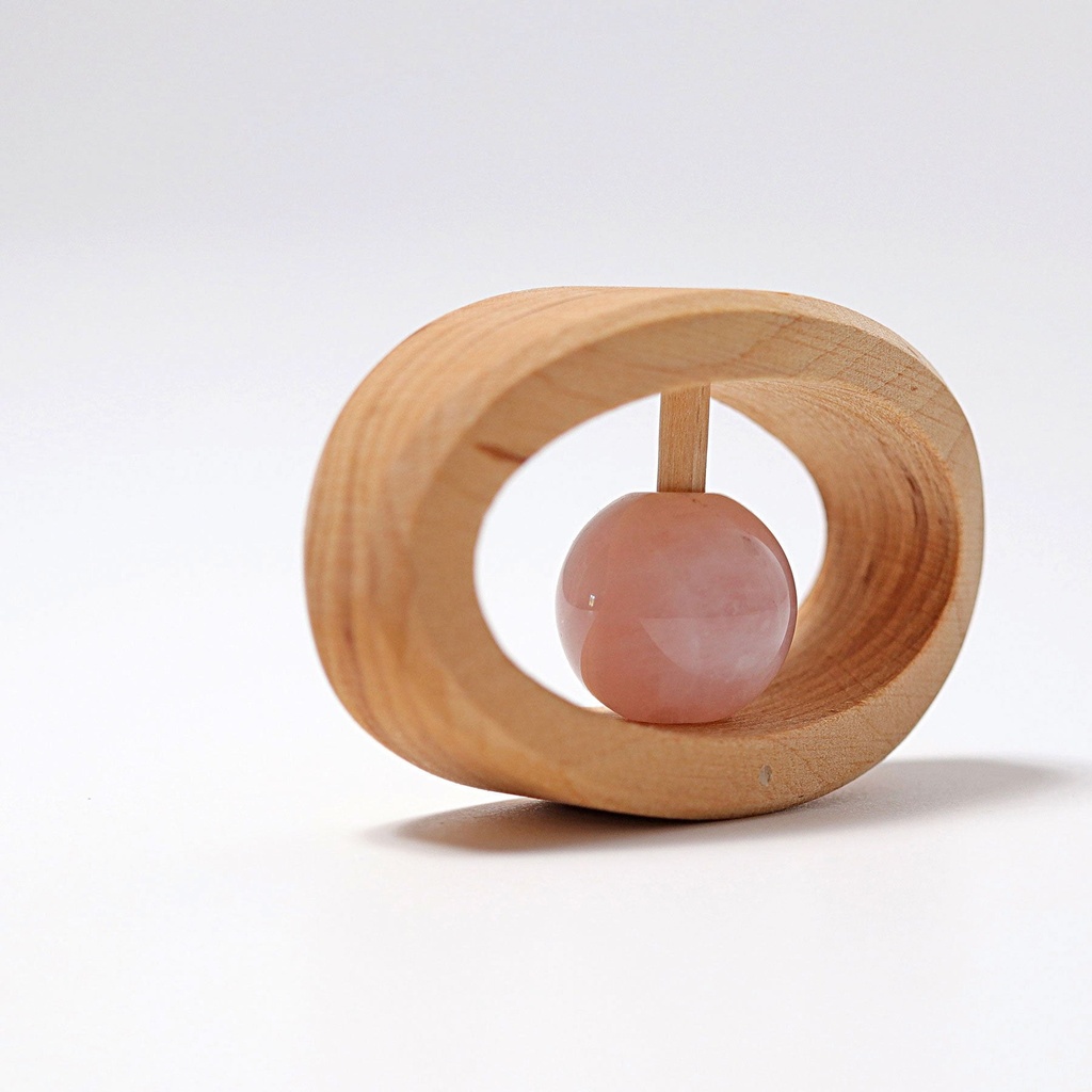 GRIMM'S Rattle Rose Quartz 2