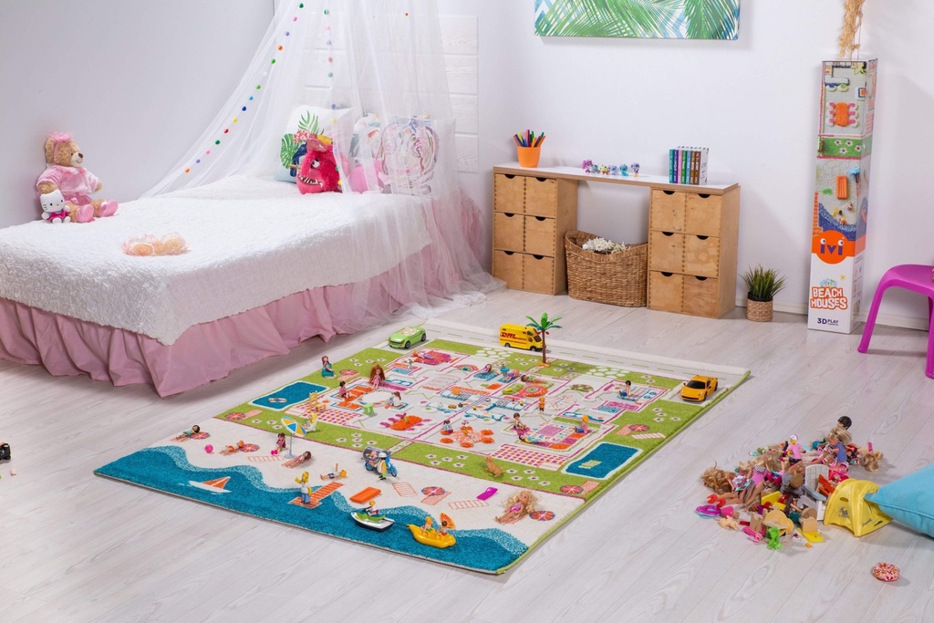 Beach Houses 3D Play Carpet