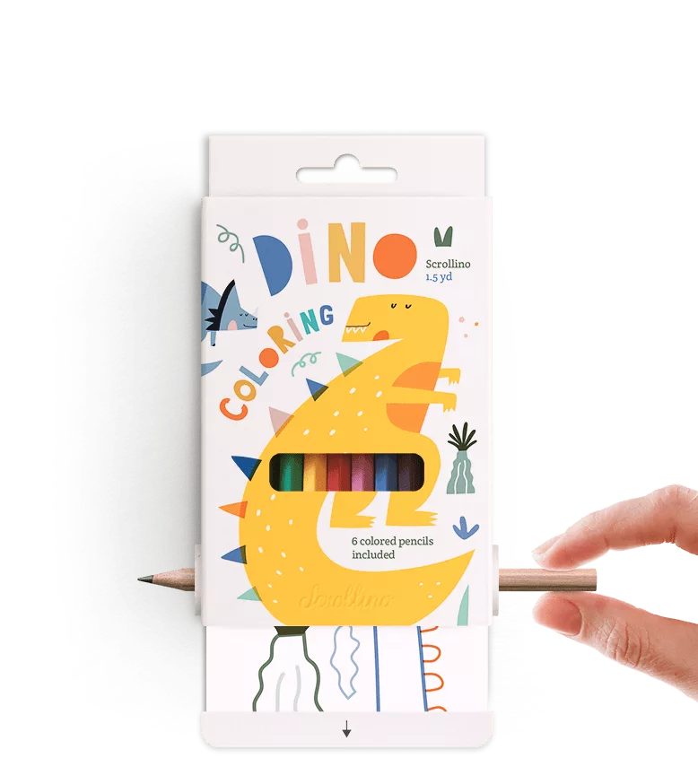 Dino Coloring Scrollino