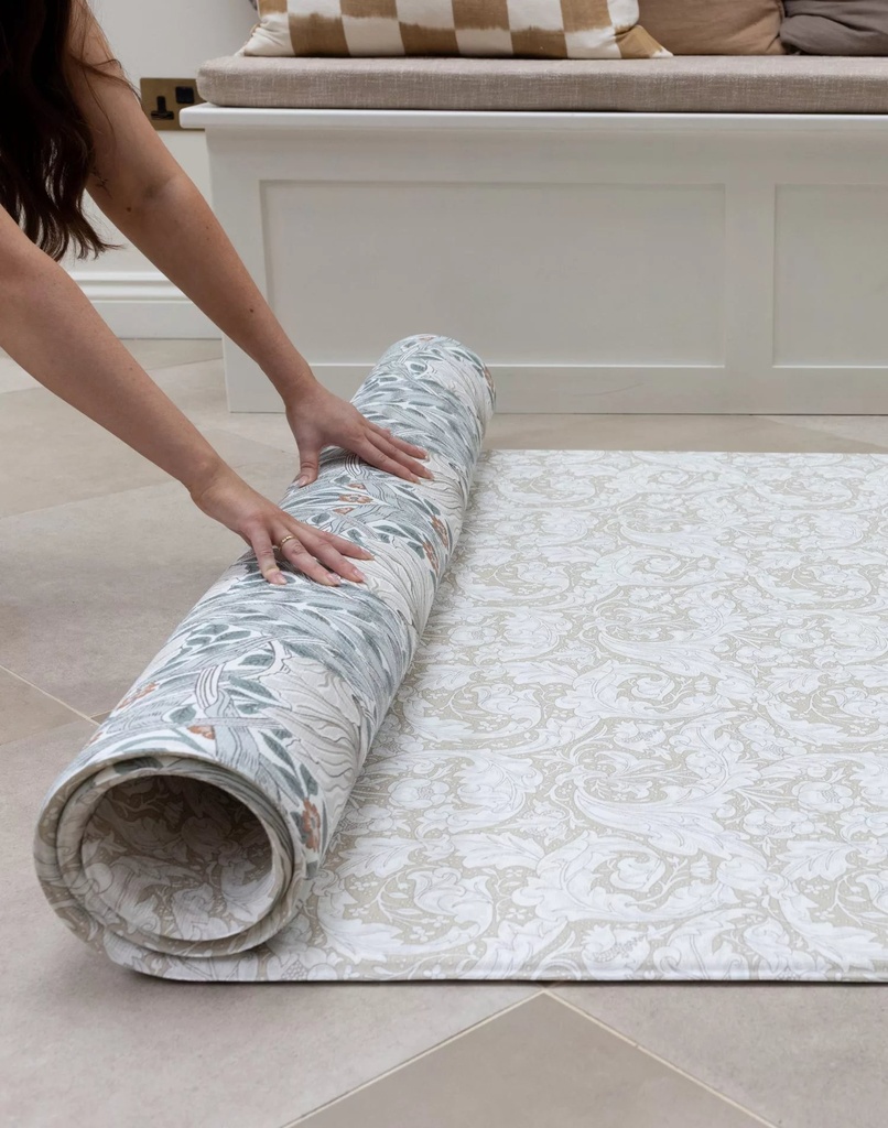 The Pimpernel Mineral Blue & Bachelors Button Fired Biscuit Playmat