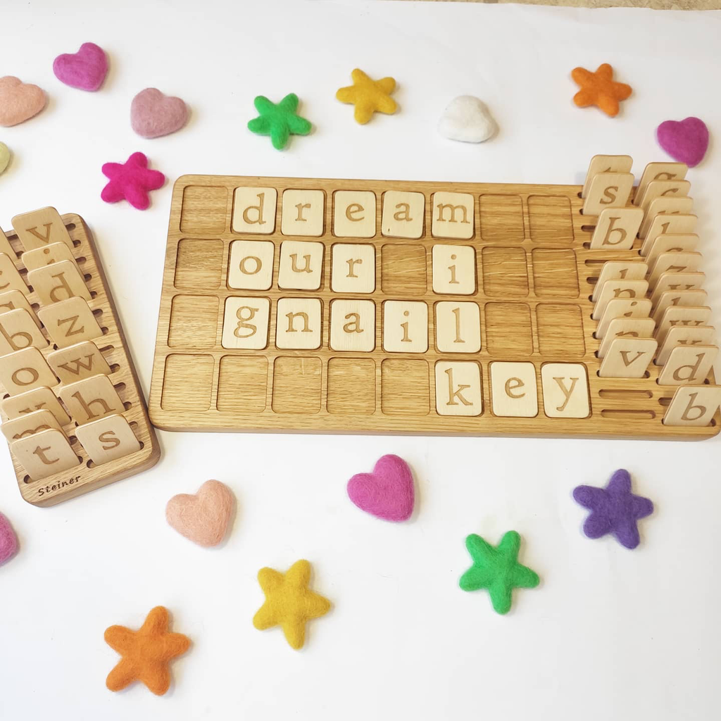 Alphabet Big Board Game with lowercase letters