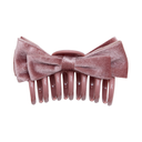 Velvet Bow Giant Claw Clip