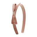 Violet Bow Headband - Pink