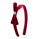 Violet Bow Headband - Burgundy