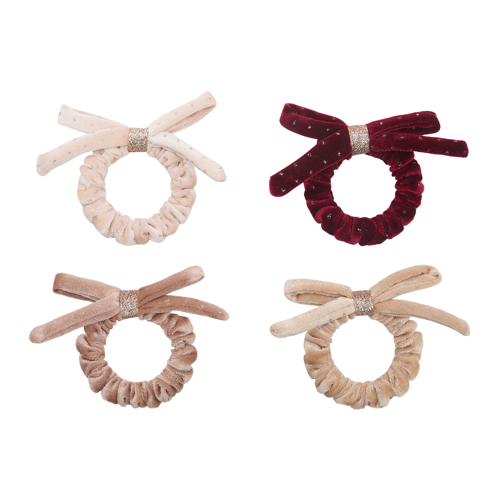 Velvet Bow Scrunchies