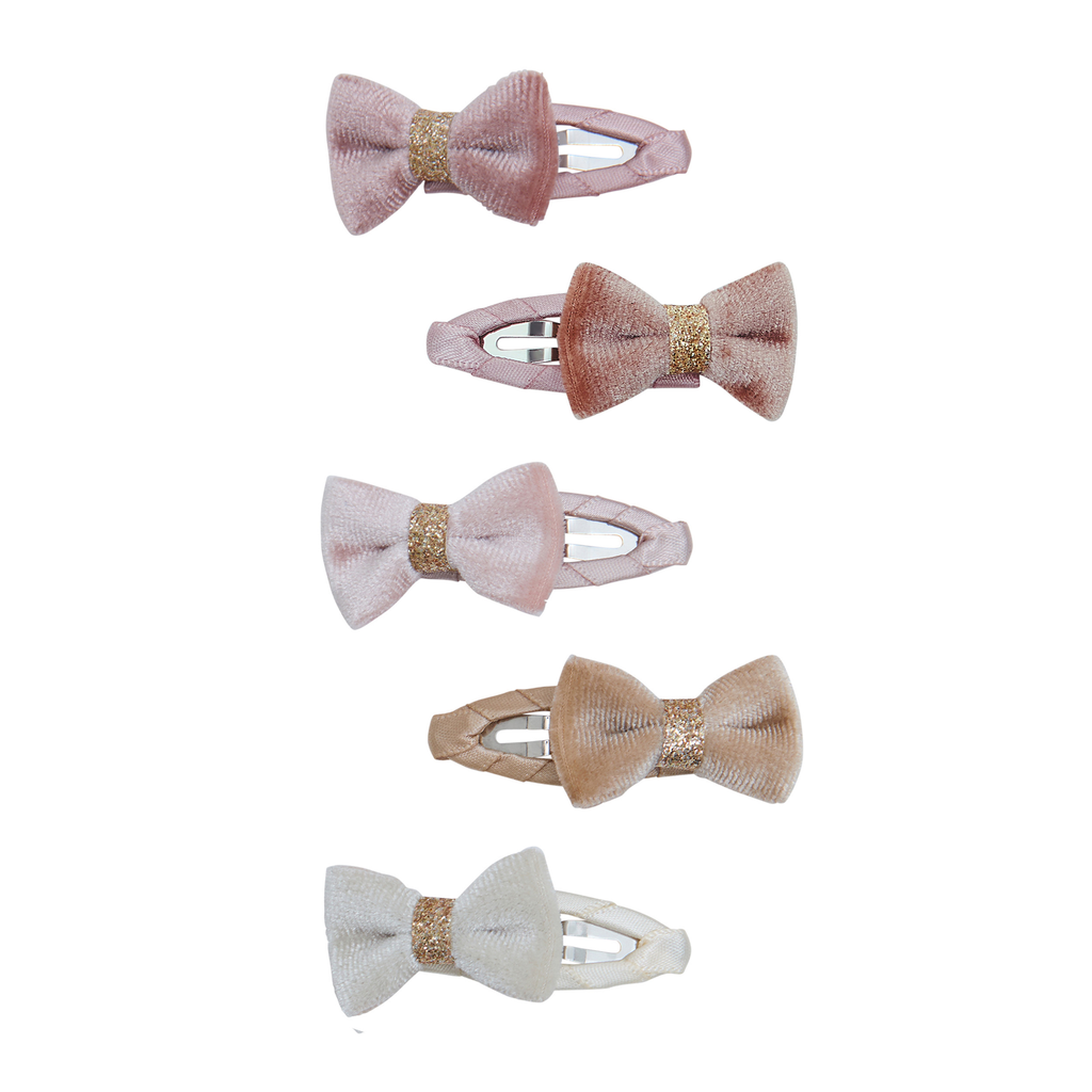 Velvet Tinkerbell Mini Hair Clips