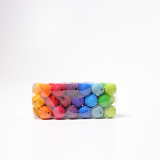 [10240] 36 Large Wooden Beads