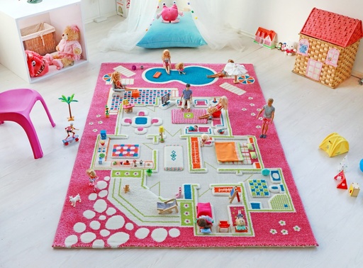 [ivi7] Playhouse 3D Play Carpet - Pink