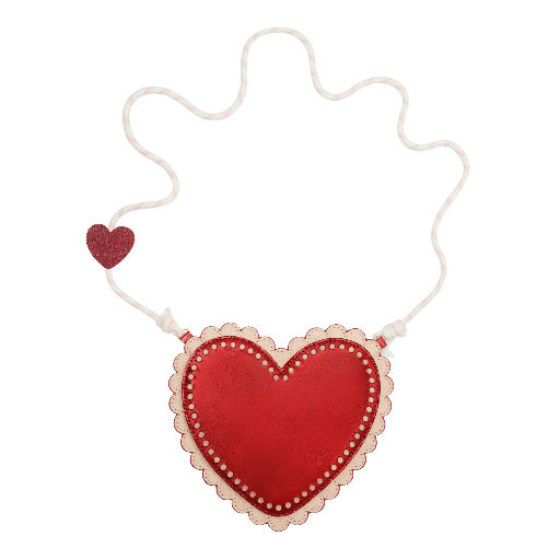 [183003- 14] Scalloped Heart Bag 
