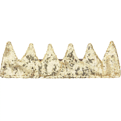 [405007- 05] Gold Sequin Crown 