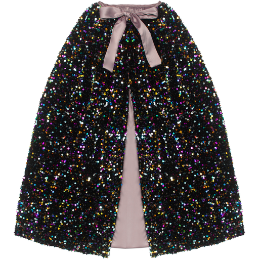 [155001-23] Rainbow dazzle sequin cape