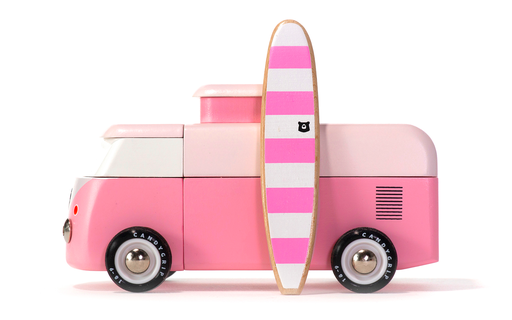 [BVA367] VW Beach Bus Pink