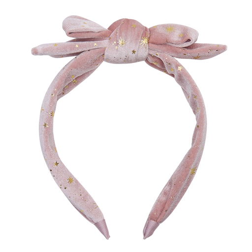 [192089-04] Velvet Starry Edie Bow Headband