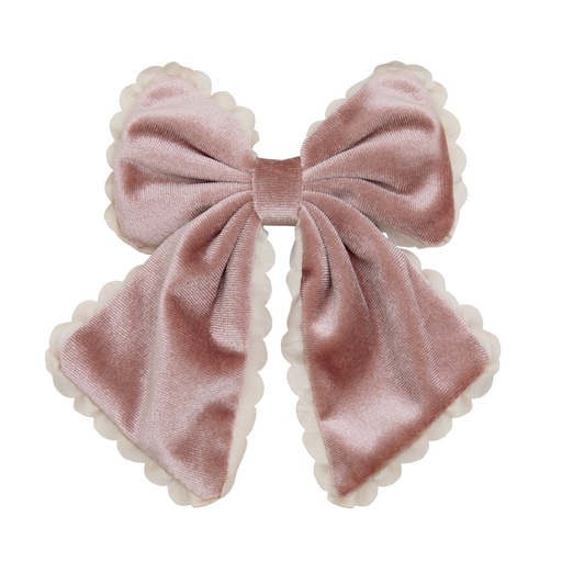 [192091-04] Scalloped Edge Velvet Bow