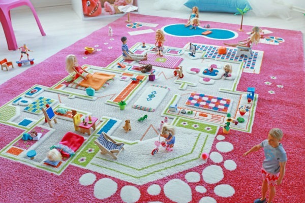 Playhouse 3D Play Carpet - Pink - Image 2