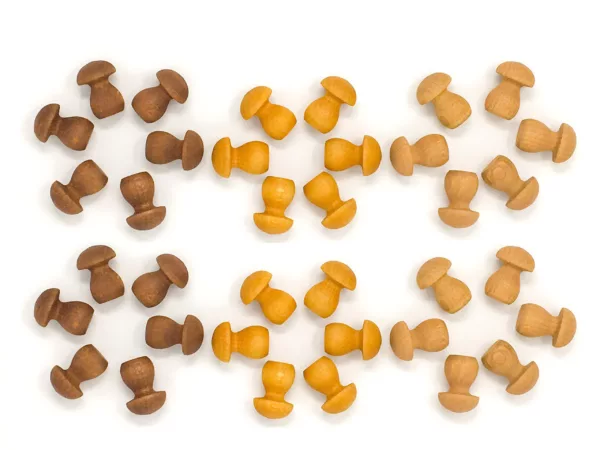 Mandala brown mushrooms