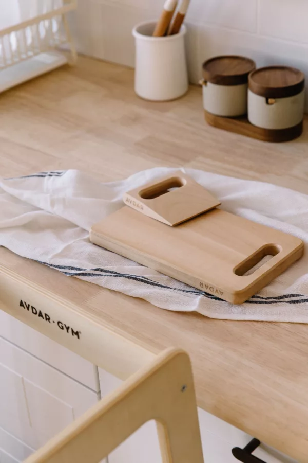 Wooden Cutting Board & Knife Set - Image 2