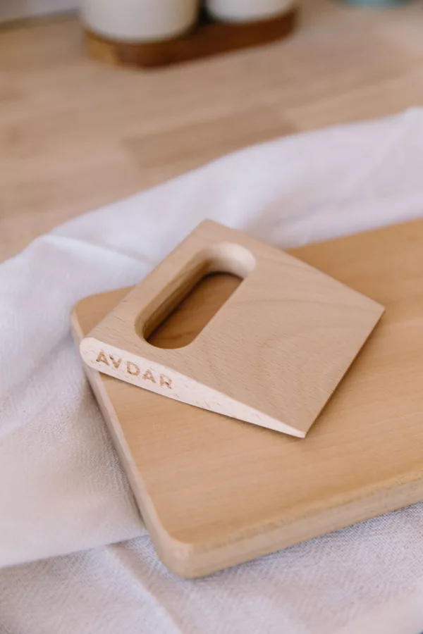 Wooden Cutting Board & Knife Set