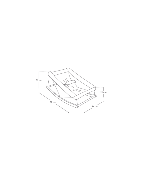 Baby Bouncer - White Gatsby / Antique Green - Image 6