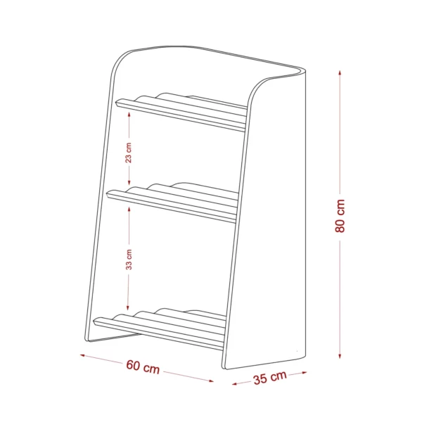 Large Curvy Bookcase - Image 8